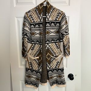 Forever 21 open front duster cardigan